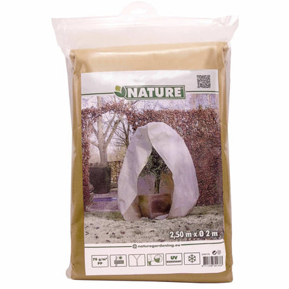 Nature Winter Fleece Cover with Zip 70 g/sqm Beige 2x2.5 m