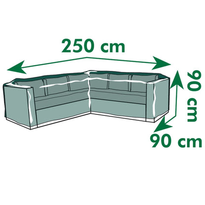 Nature Garden Furniture Cover for L-shaped longers 250x90x90 cm