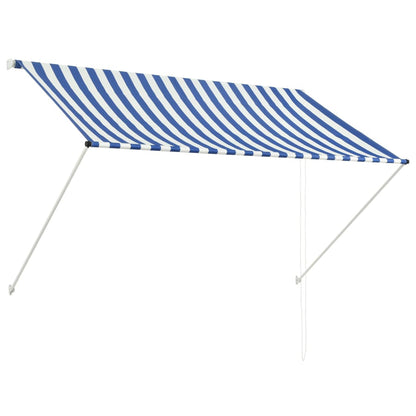 Retractable Awning 200x150 cm Blue and White