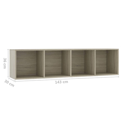 Book Cabinet/TV Cabinet Sonoma Oak 143x30x36 cm