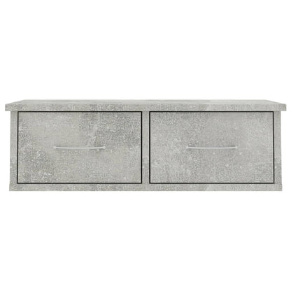 Wall-mounted Drawer Shelf Concrete Grey 60x26x18.5 cm Engineered Wood