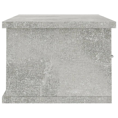 Wall-mounted Drawer Shelf Concrete Grey 60x26x18.5 cm Engineered Wood