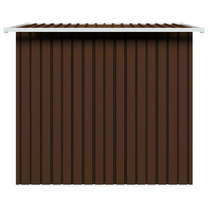 Garden Storage Shed Brown 194x121x181 cm Steel