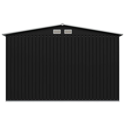 Garden Storage Shed Anthracite Steel 257x205x178 cm