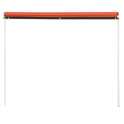 Retractable Awning 300x150 cm Orange and Brown