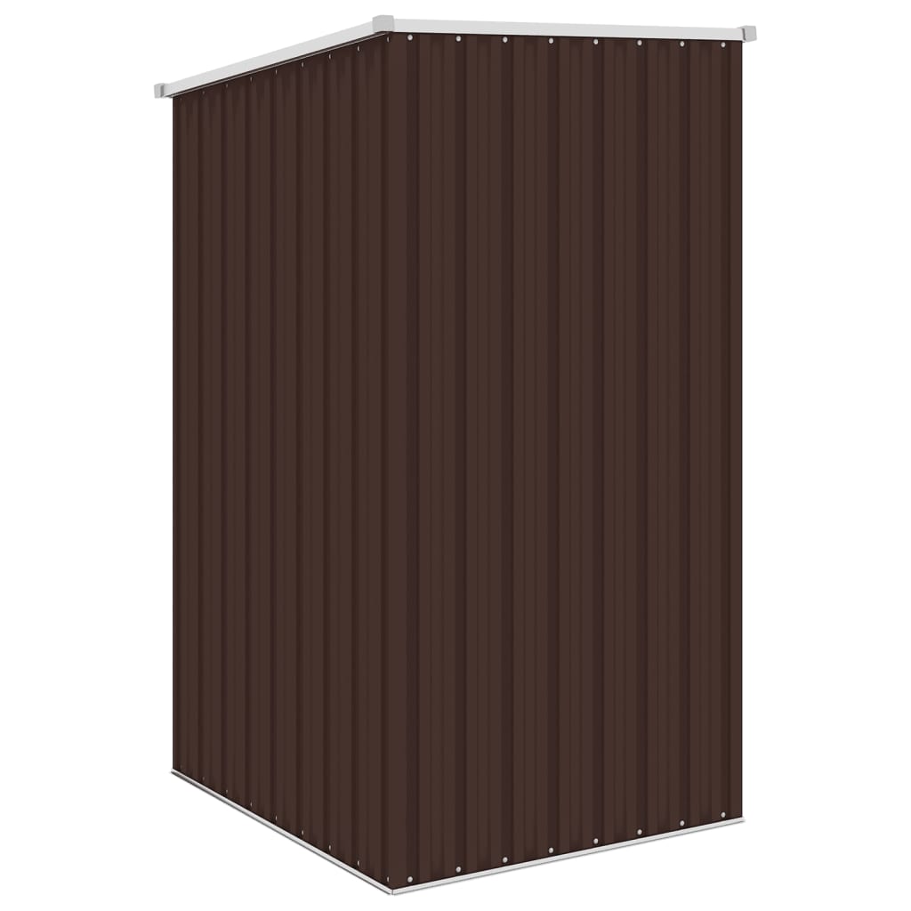 Garden Shed Brown 87x98x159 cm Galvanised Steel