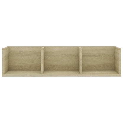 CD Wall Shelf Sonoma Oak 75x18x18 cm Engineered Wood