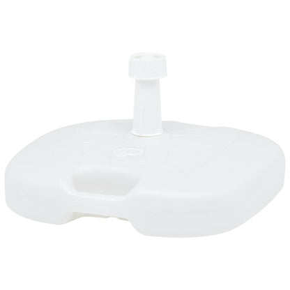 Umbrella Base Sand/Water Filled 16 L White Plastic