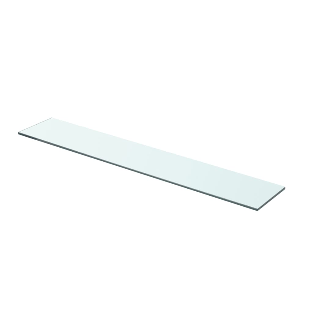 Shelves 2 pcs Panel Glass Clear 70x12 cm