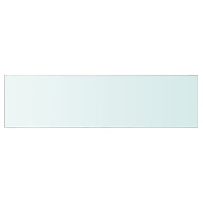 Shelves 2 pcs Panel Glass Clear 110x30 cm