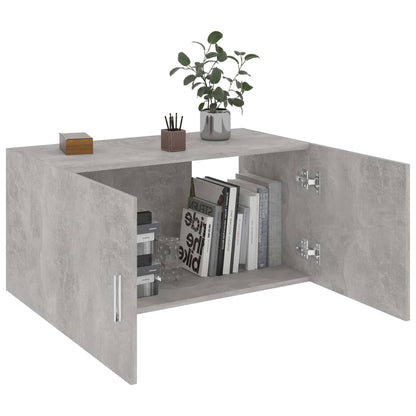 Wall Mounted Cabinet Concrete Grey 80x39x40 cm Engineered Wood