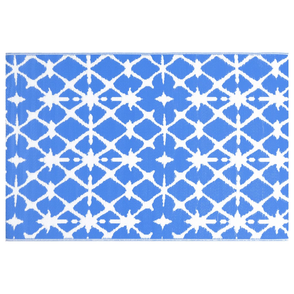 Outdoor Carpet Blue and White 160x230 cm PP