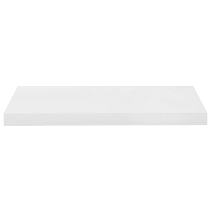 Floating Wall Shelves 4 pcs High Gloss White 60x23.5x3.8 cm MDF