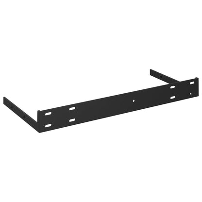 Floating Wall Shelf High Gloss Black 40x23x3.8 cm MDF