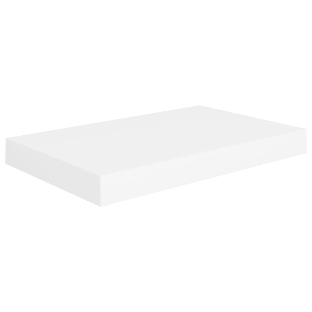 Floating Wall Shelves 2 pcs White 40x23x3.8 cm MDF