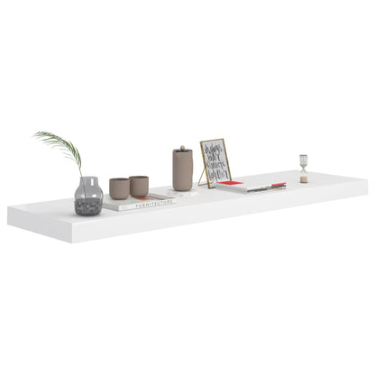 Floating Wall Shelves 4 pcs White 90x23.5x3.8 cm MDF