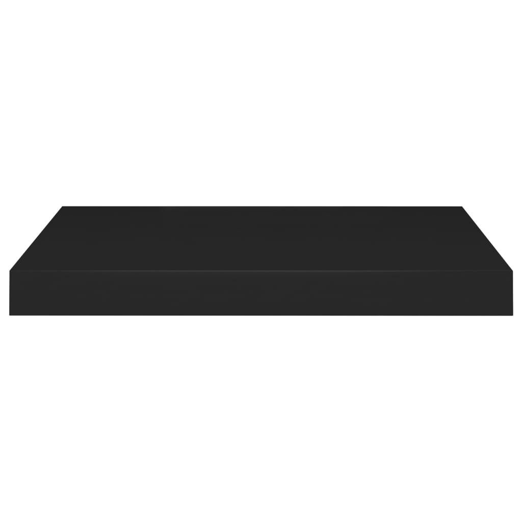 Floating Wall Shelf Black 50x23x3.8 cm MDF