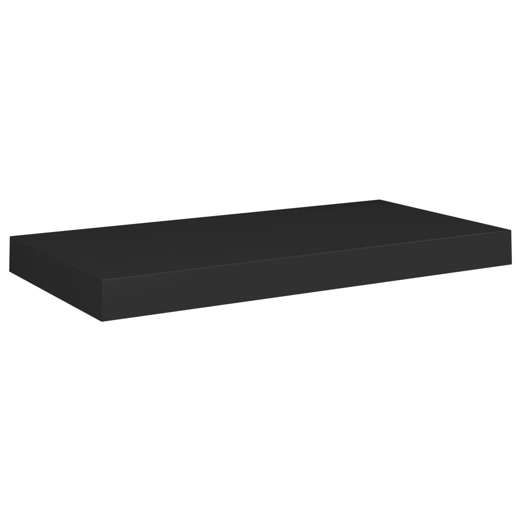 Floating Wall Shelves 4 pcs Black 50x23x3.8 cm MDF