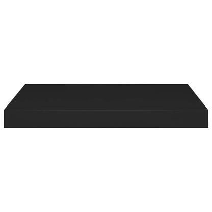 Floating Wall Shelves 4 pcs Black 50x23x3.8 cm MDF