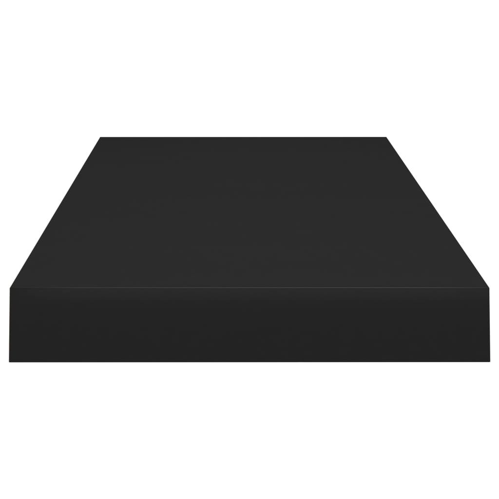 Floating Wall Shelf Black 60x23.5x3.8 cm MDF