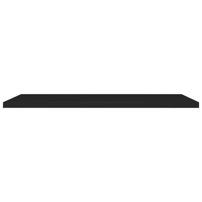 Floating Wall Shelf Black 120x23.5x3.8 cm MDF