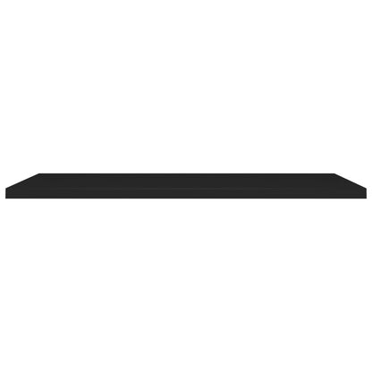 Floating Wall Shelves 2 pcs Black 120x23.5x3.8 cm MDF