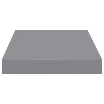 Floating Wall Shelves 2 pcs Grey 23x23.5x3.8 cm MDF