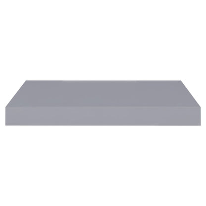 Floating Wall Shelves 2 pcs Grey 40x23x3.8 cm MDF