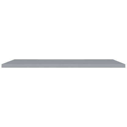 Floating Wall Shelves 2 pcs Grey 120x23.5x3.8 cm MDF