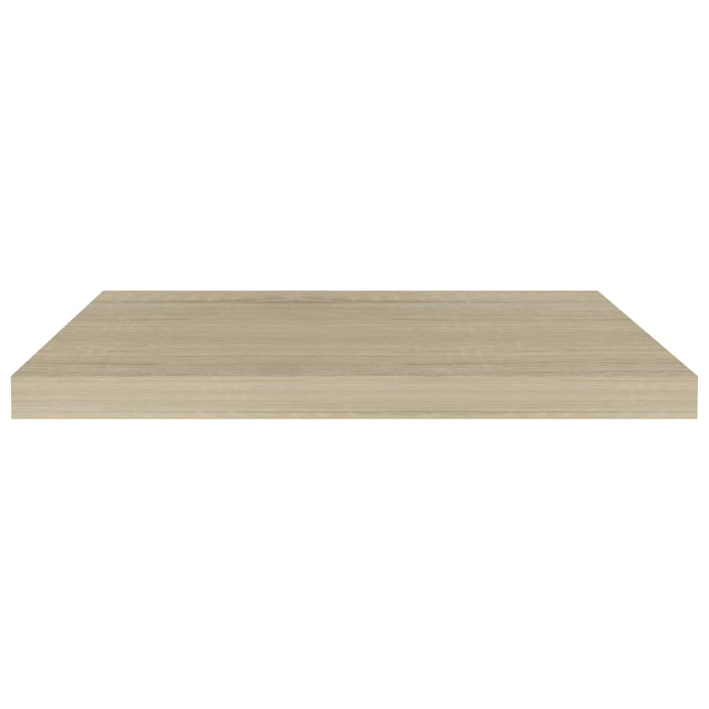 Floating Wall Shelves 4 pcs Oak 60x23.5x3.8 cm MDF