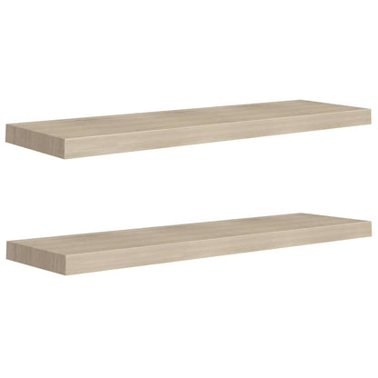 Floating Wall Shelves 2 pcs Oak 90x23.5x3.8 cm MDF