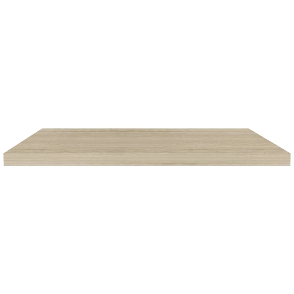 Floating Wall Shelves 2 pcs Oak 90x23.5x3.8 cm MDF