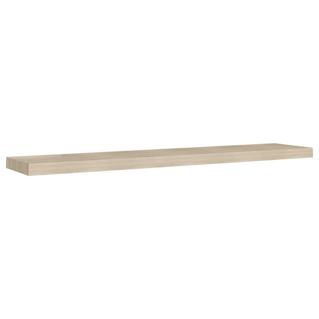 Floating Wall Shelves 4 pcs Oak 120x23.5x3.8 cm MDF