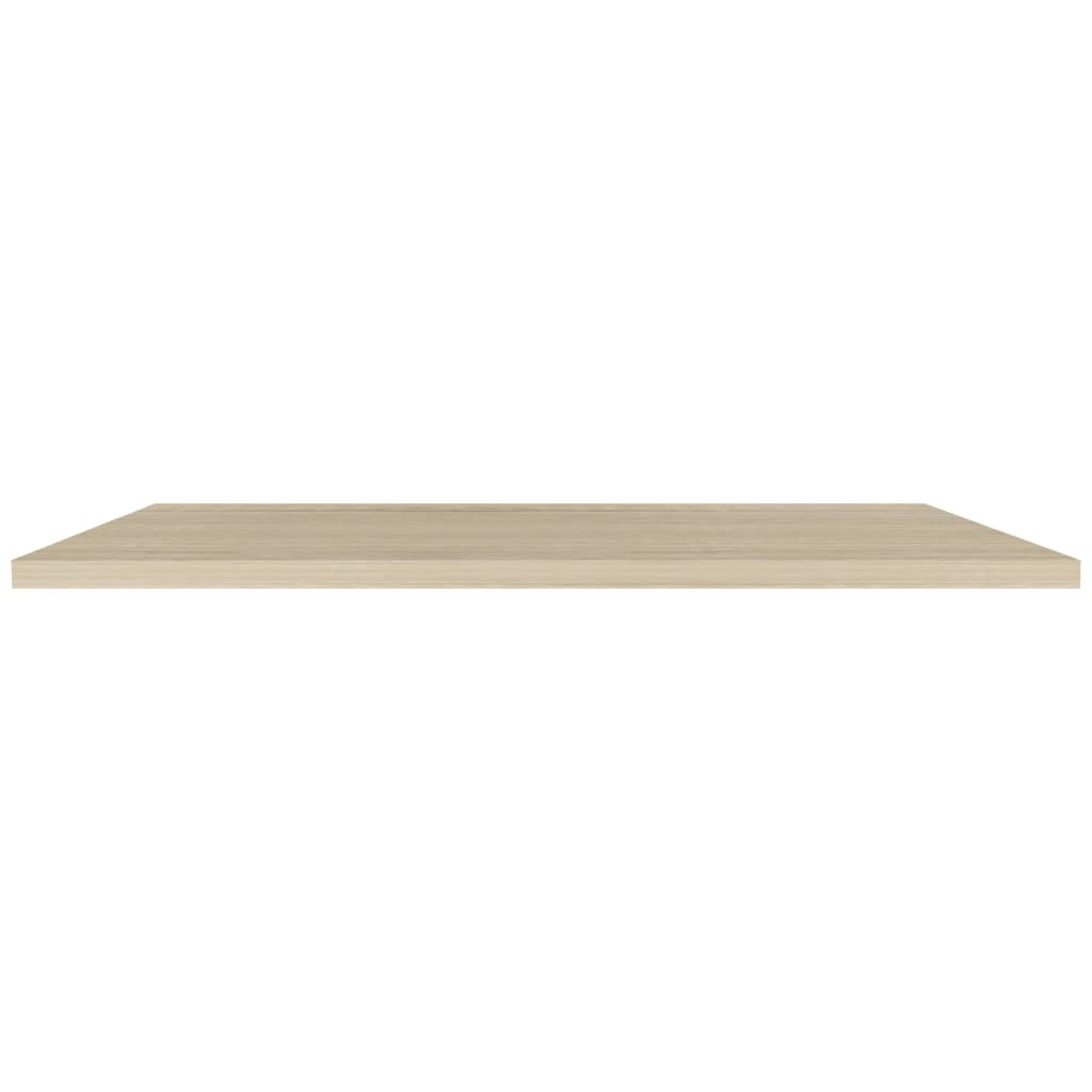 Floating Wall Shelves 4 pcs Oak 120x23.5x3.8 cm MDF