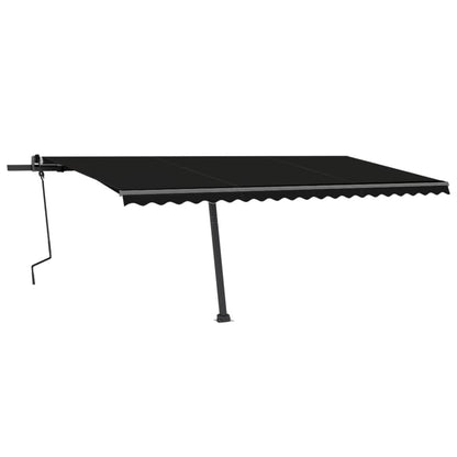 Freestanding Manual Retractable Awning 500x300 cm Anthracite