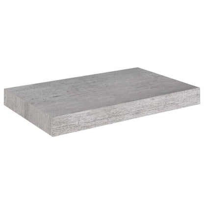 Floating Wall Shelf Concrete Grey 40x23x3.8 cm MDF