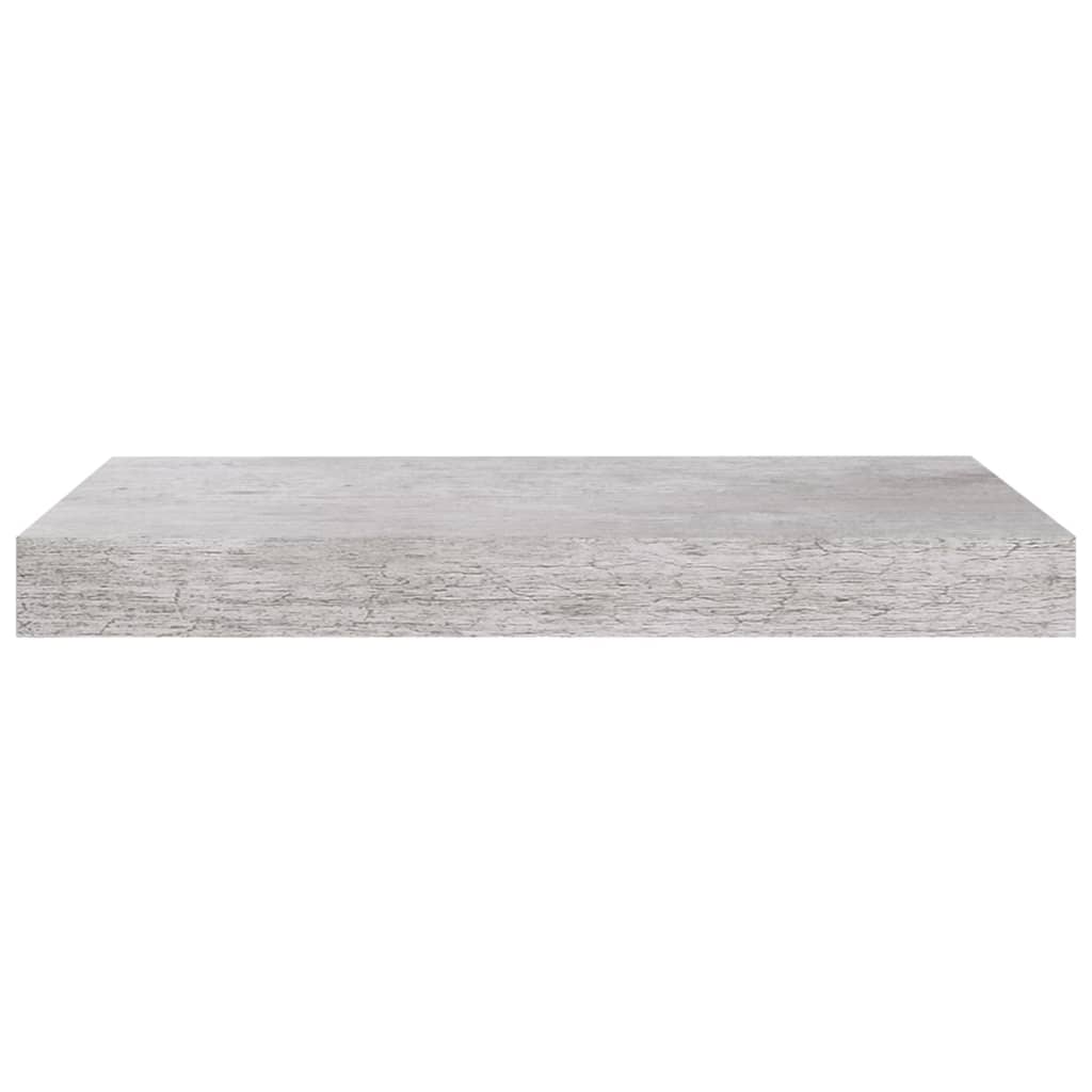 Floating Wall Shelf Concrete Grey 40x23x3.8 cm MDF