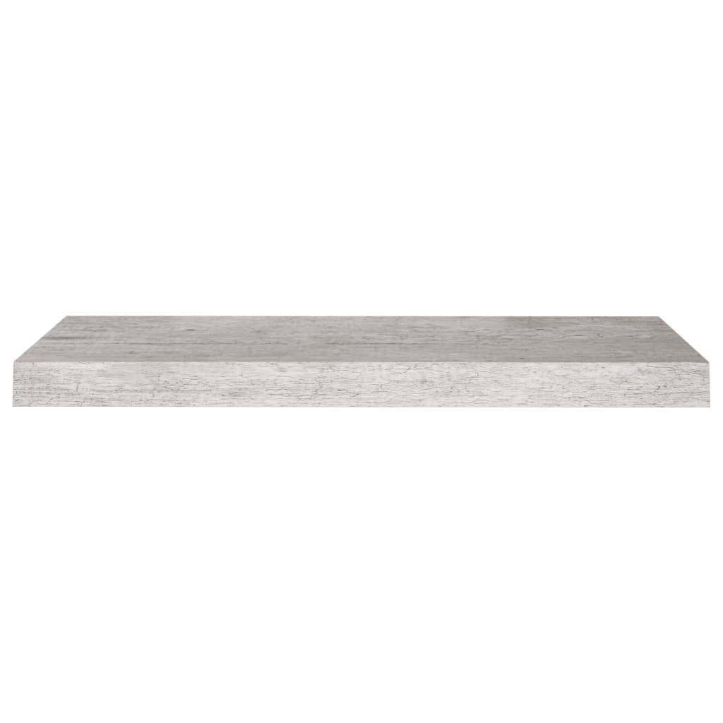 Floating Wall Shelves 4 pcs Concrete Grey 60x23.5x3.8 cm MDF