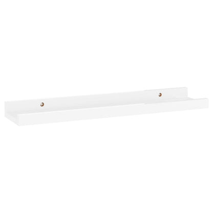 Wall Shelves 4 pcs High Gloss White 40x9x3 cm