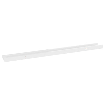 Wall Shelves 4 pcs High Gloss White 80x9x3 cm