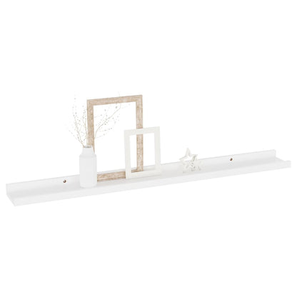 Wall Shelves 4 pcs White 80x9x3 cm