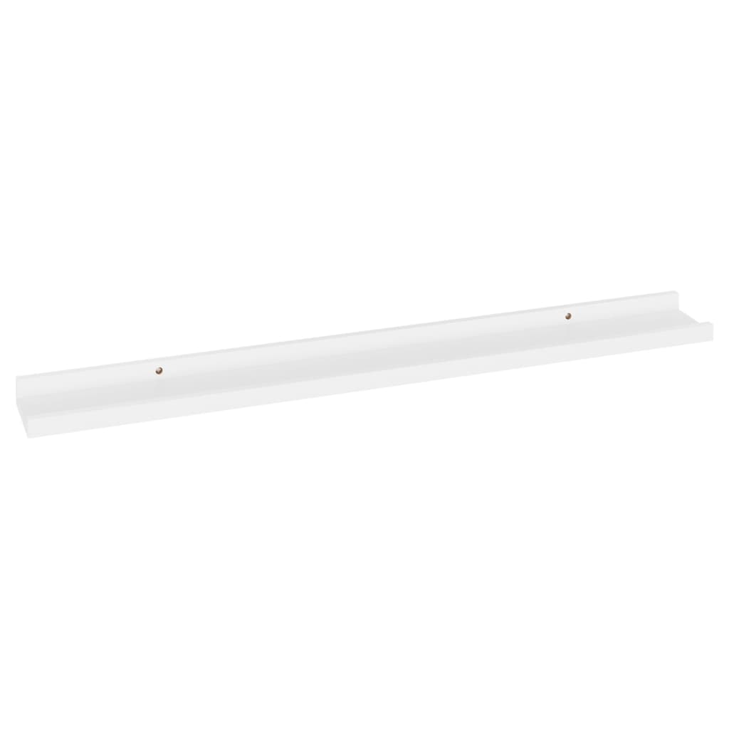 Wall Shelves 4 pcs White 80x9x3 cm