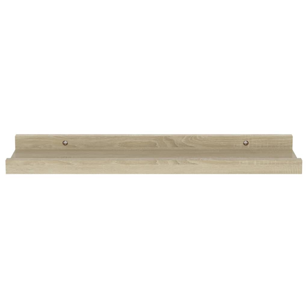 Wall Shelves 2 pcs Sonoma Oak 40x9x3 cm