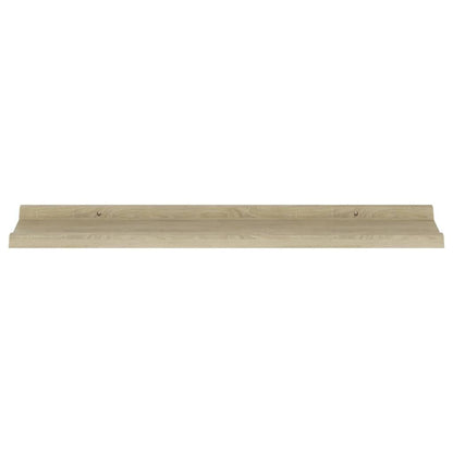 Wall Shelves 2 pcs Sonoma Oak 80x9x3 cm