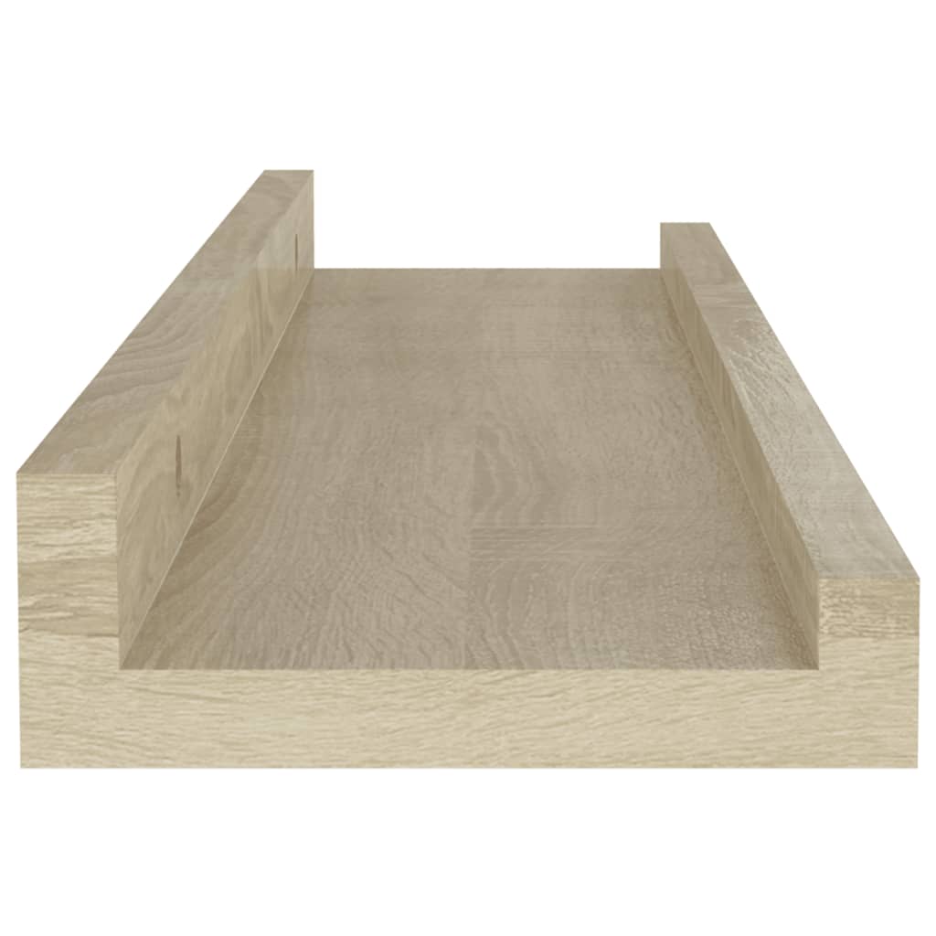 Wall Shelves 4 pcs Sonoma Oak 40x9x3 cm