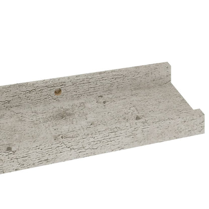 Wall Shelves 2 pcs Concrete Grey 60x9x3 cm