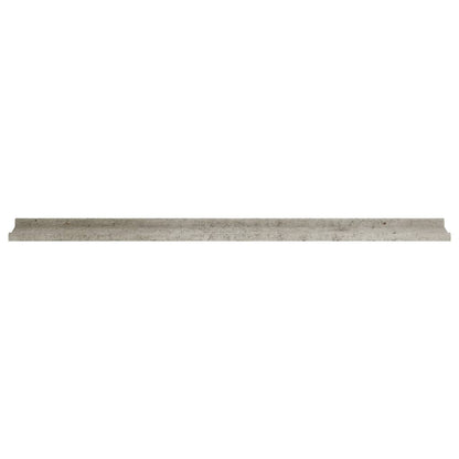 Wall Shelves 2 pcs Concrete Grey 115x9x3 cm