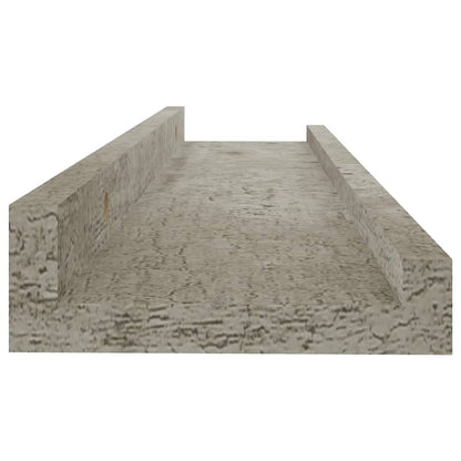 Wall Shelves 4 pcs Concrete Grey 40x9x3 cm