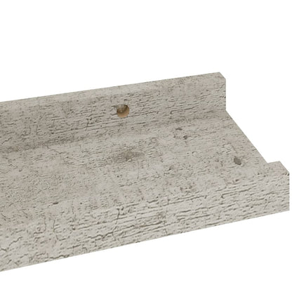 Wall Shelves 4 pcs Concrete Grey 40x9x3 cm