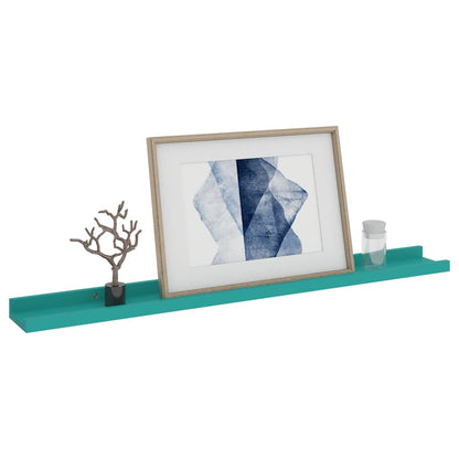 Wall Shelves 2 pcs Blue 80x9x3 cm